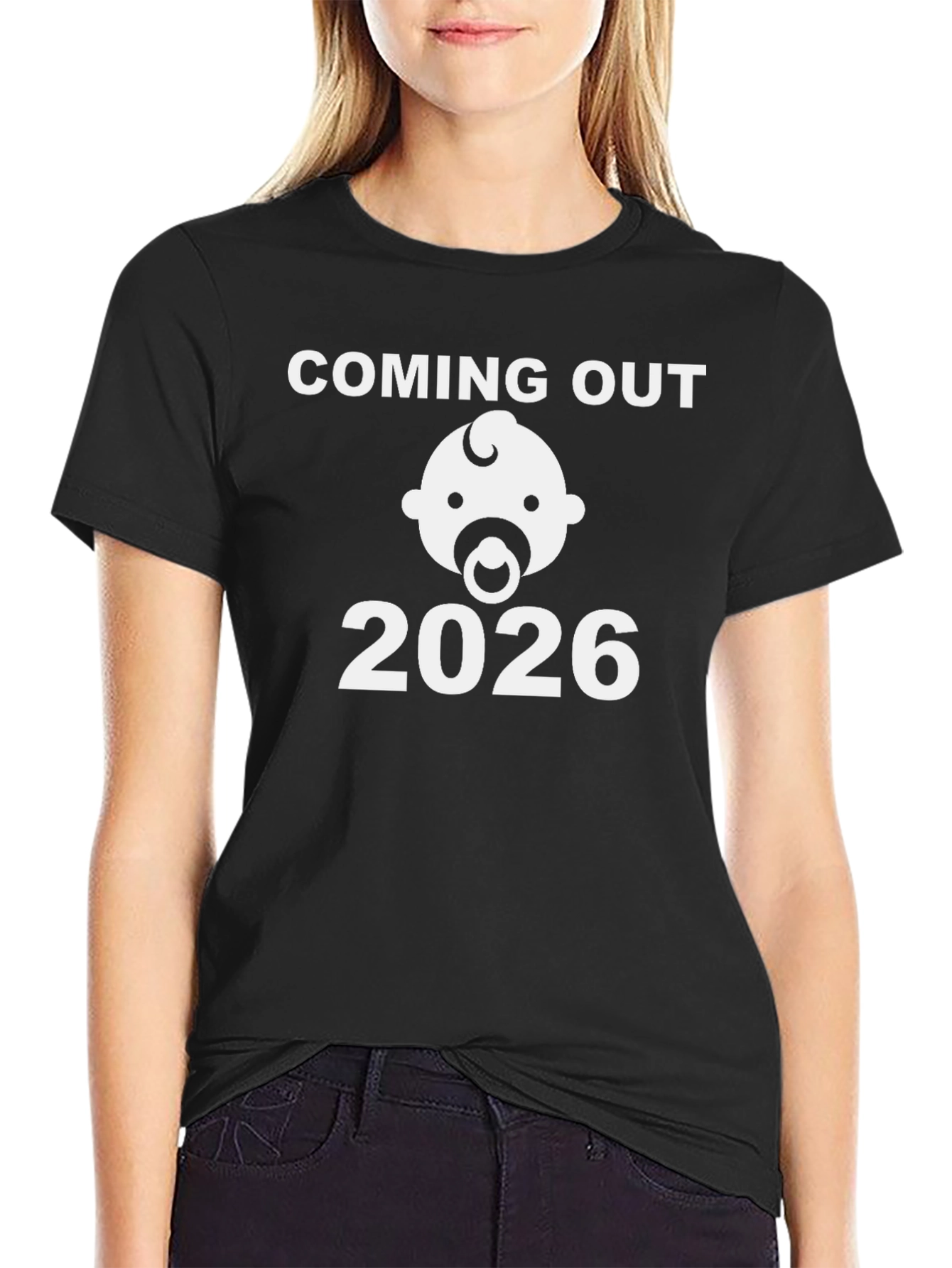 Coming Out 2026 Baby Announcement Tee