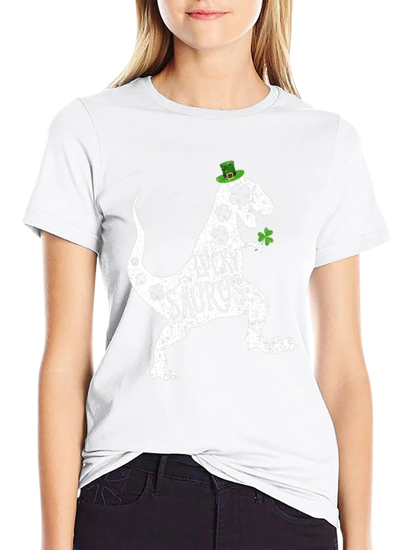 Lucky Saurus St. Patricks Day Graphic Tee