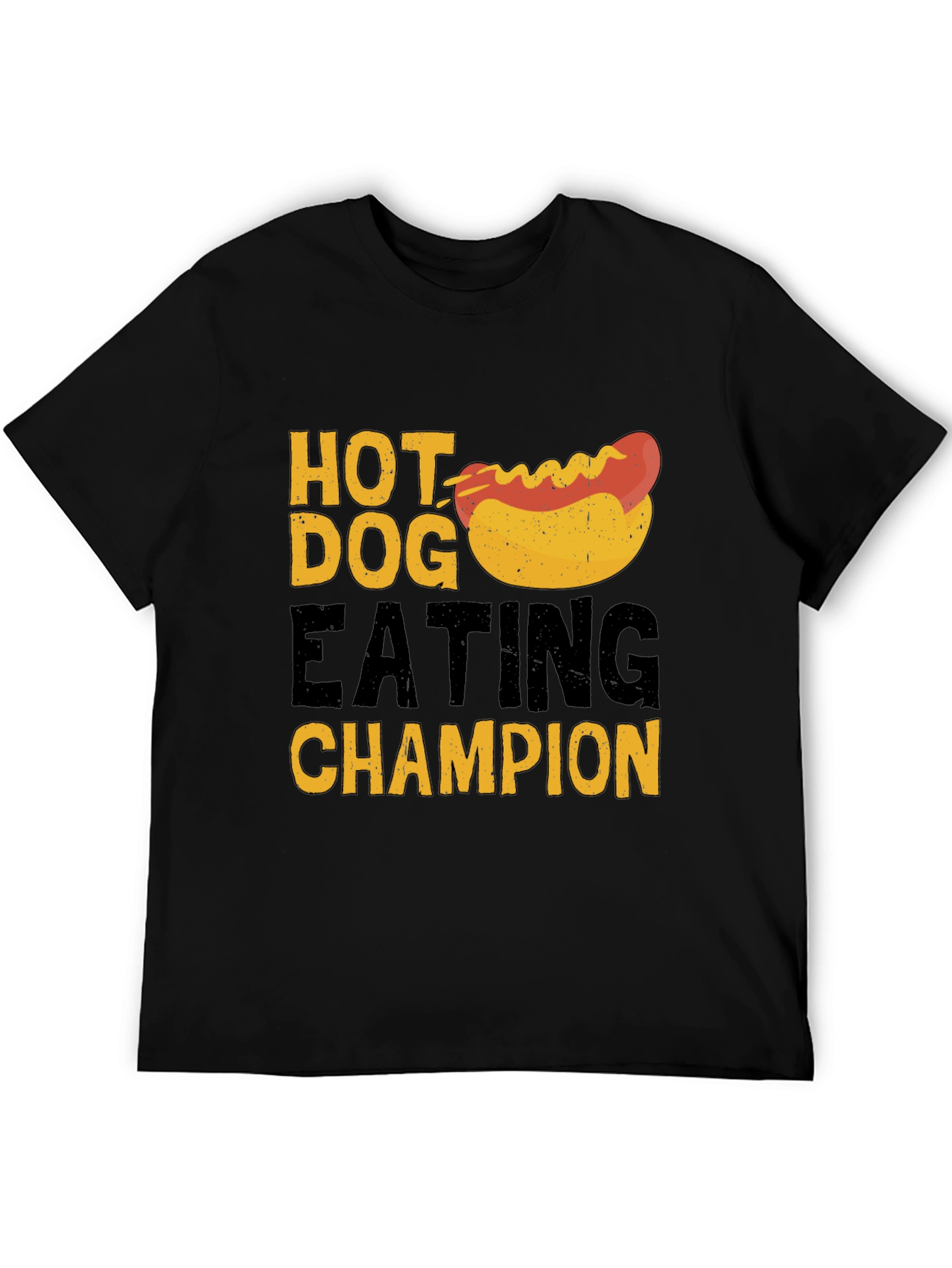 Hot Dog Eating Champion T-Shirt - Black