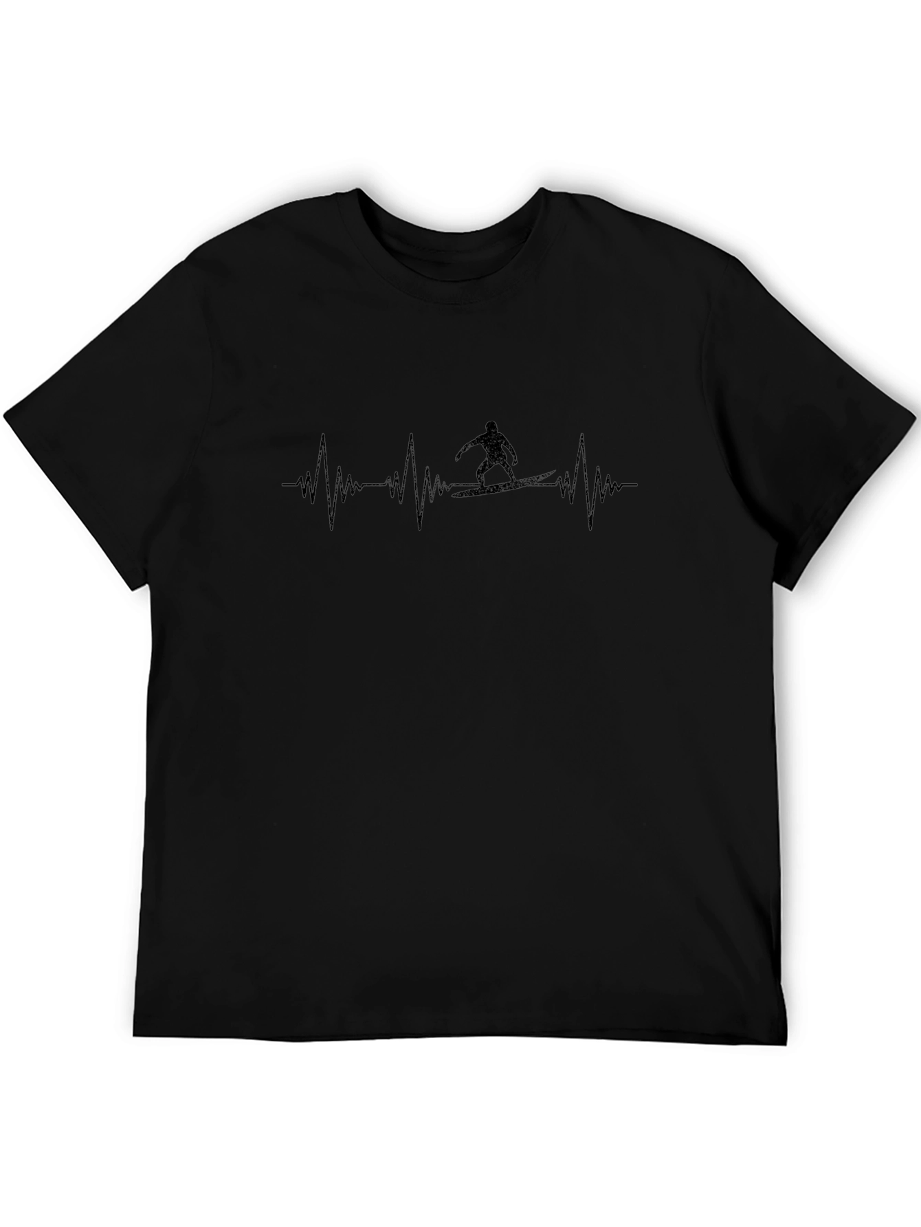 Surfer Heartbeat T-Shirt - Ride the Wave