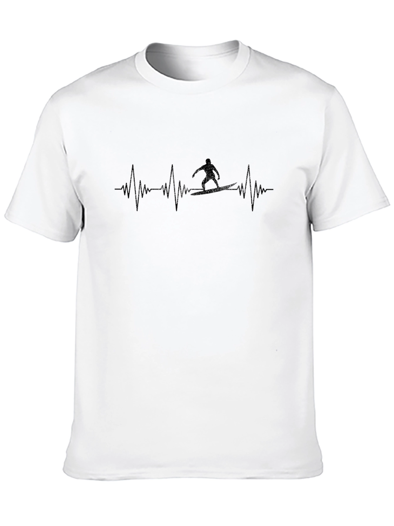 Surfer Heartbeat T-Shirt - Ride the Wave