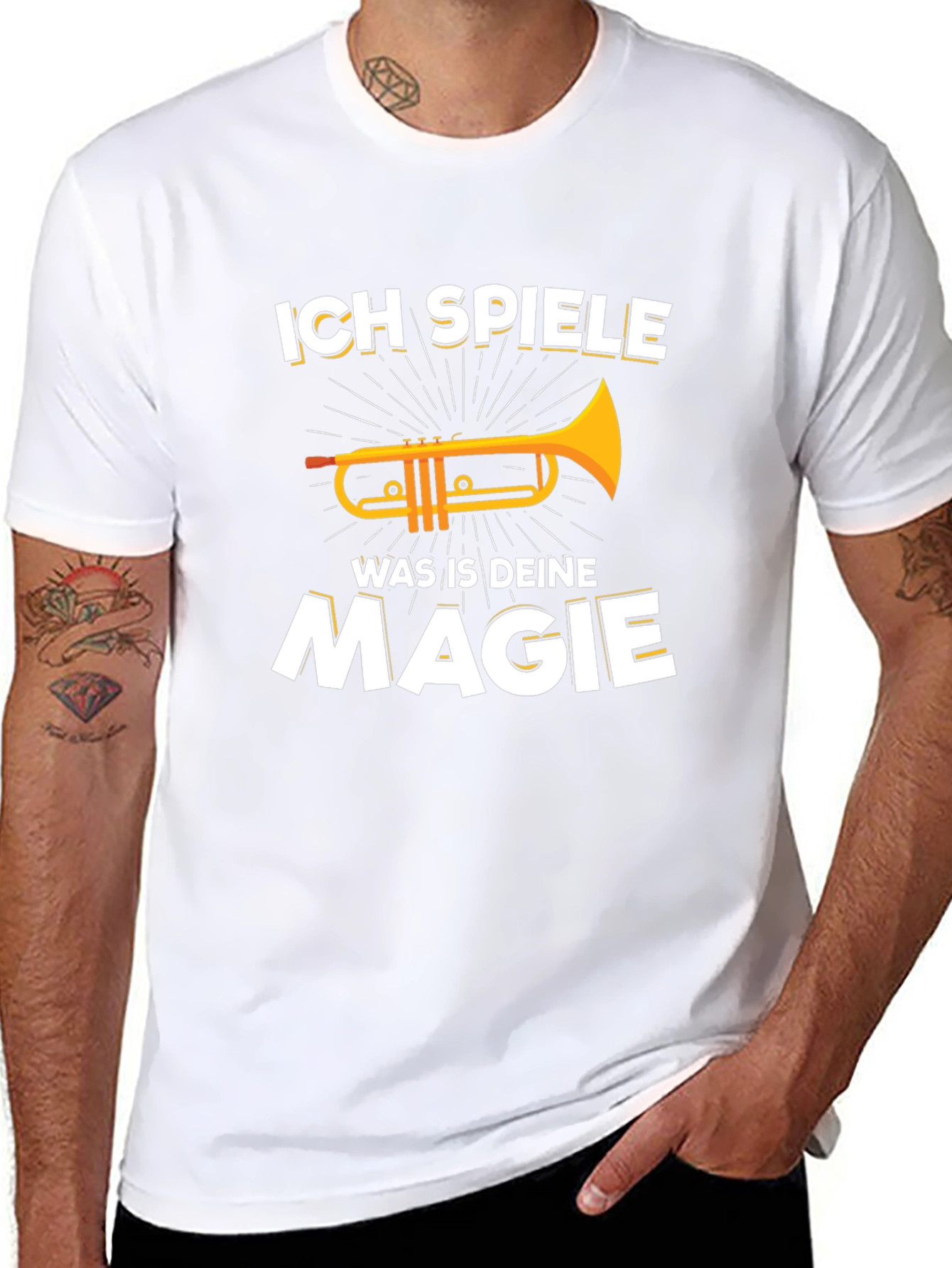 Ich Spiele Was Ist Deine Magie Trumpet T-Shirt