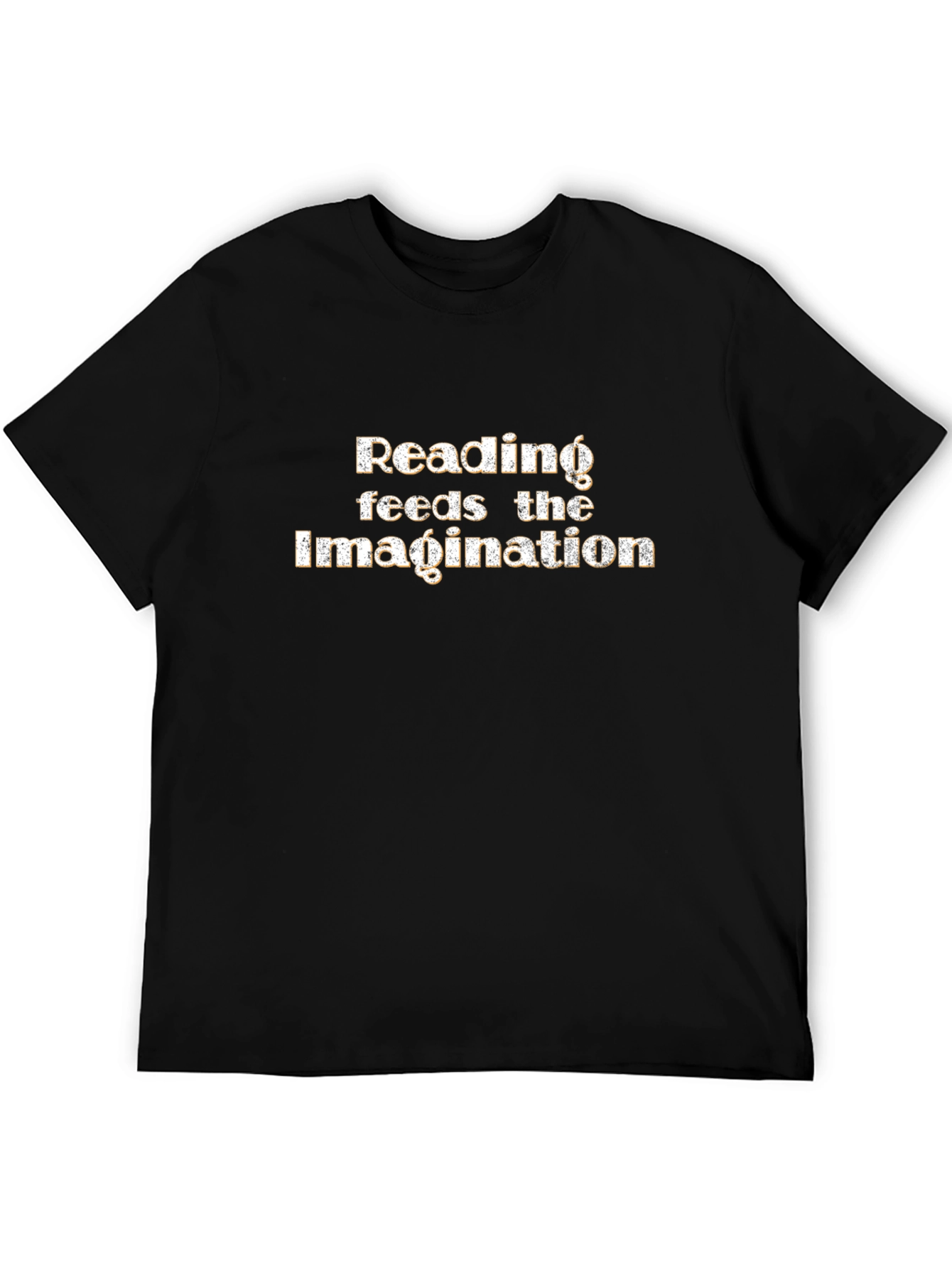 Reading Feeds The Imagination Black Graphic Tee