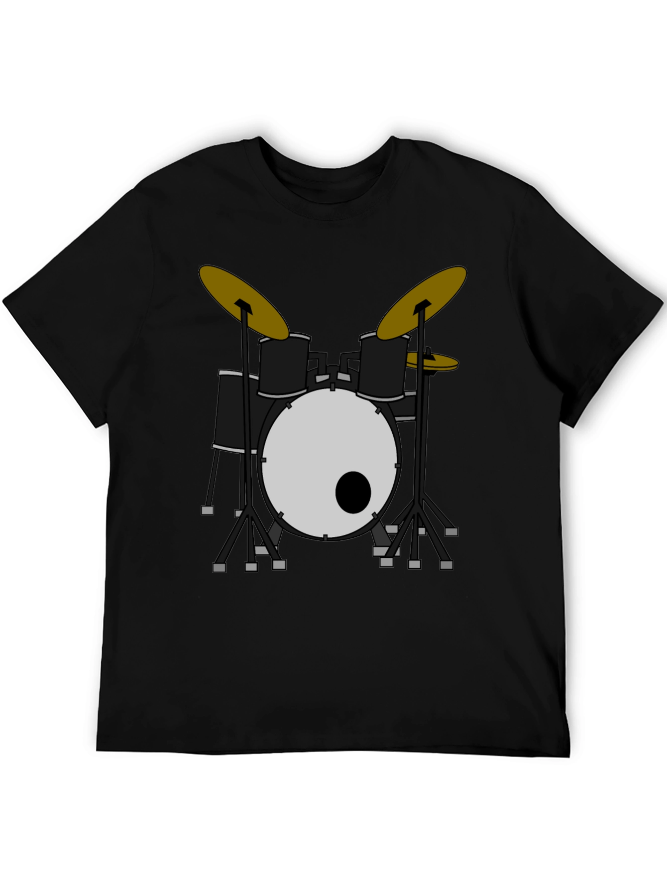 Drum Set Graphic Tee - Rock & Roll Style