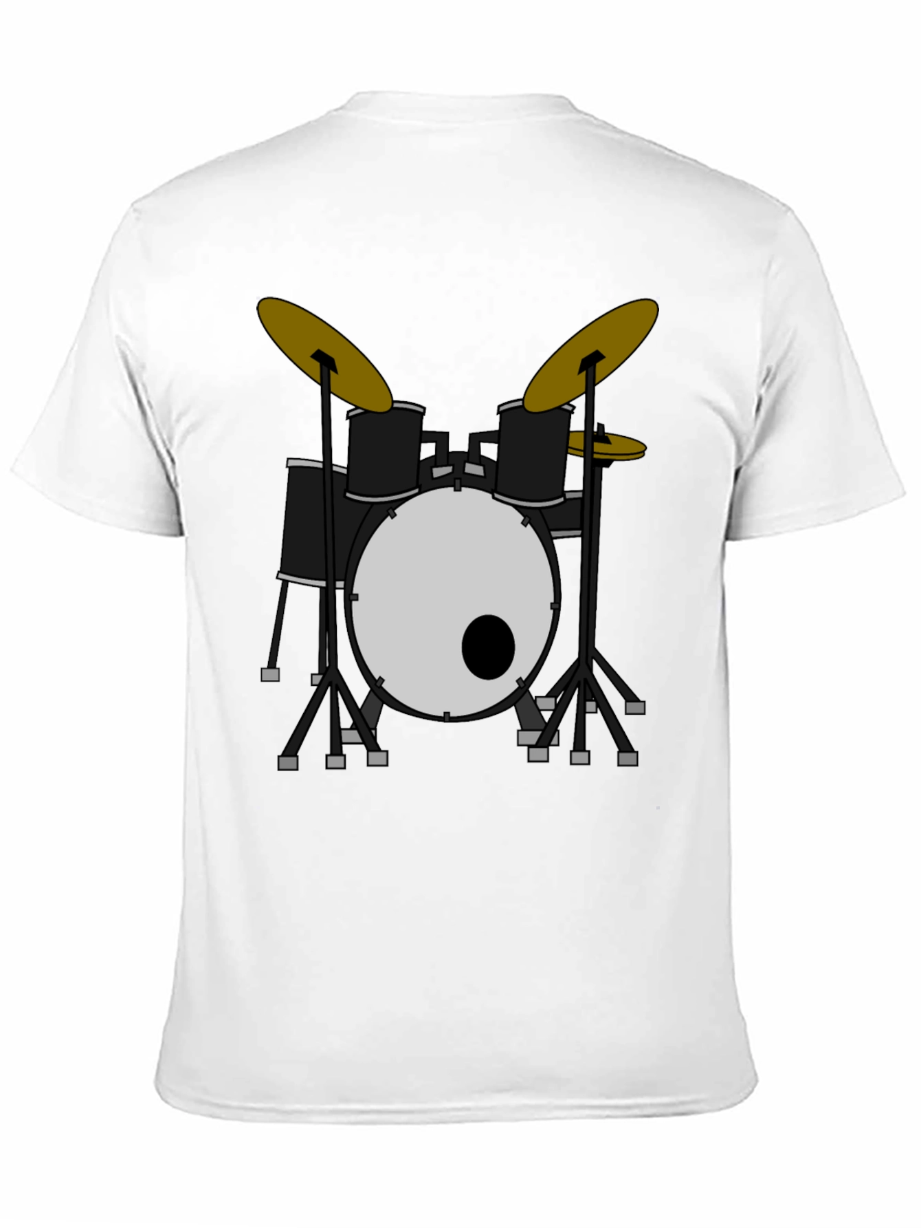 Drum Set Graphic Tee - Rock & Roll Style