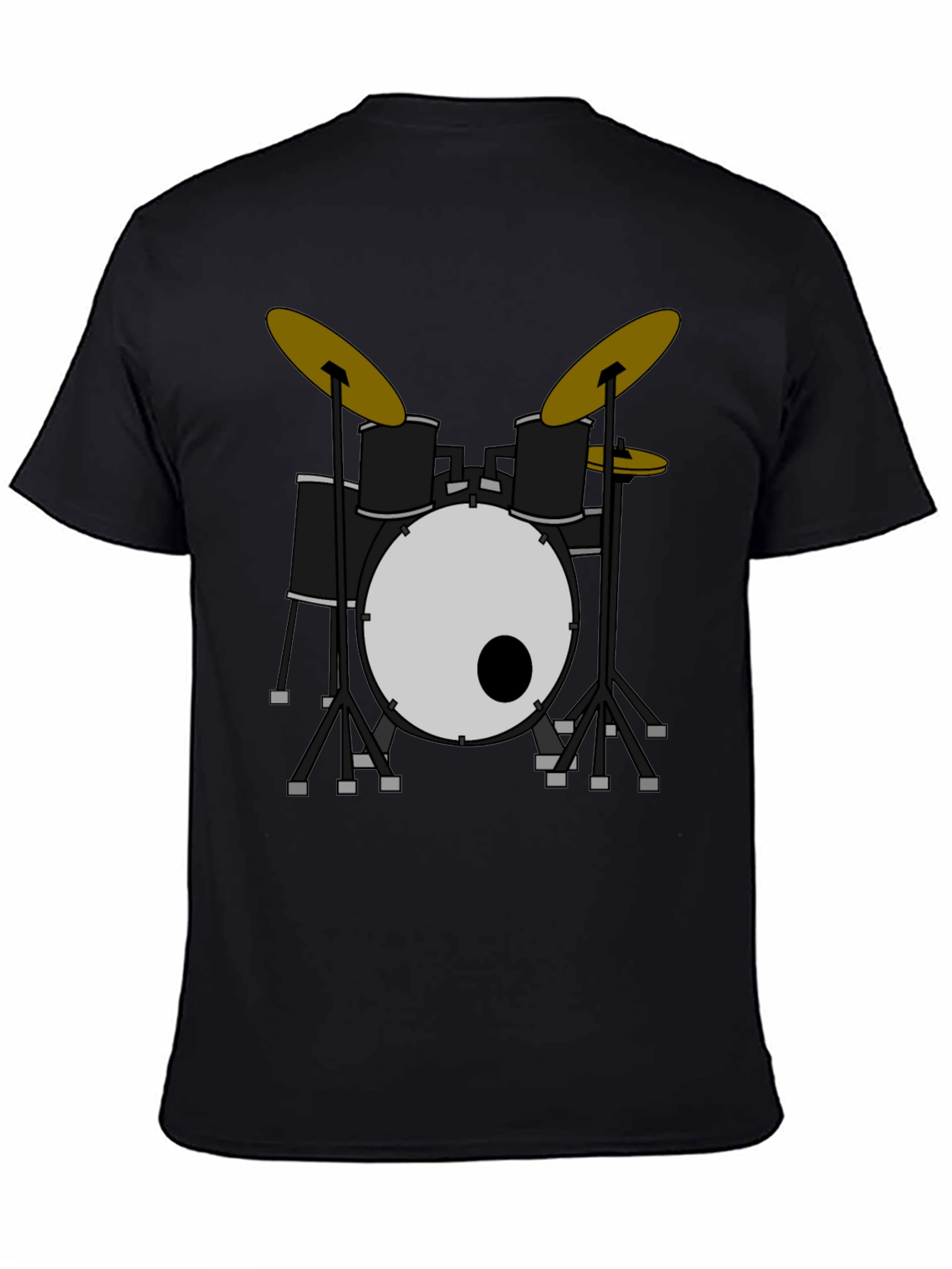 Drum Set Graphic Tee - Rock & Roll Style