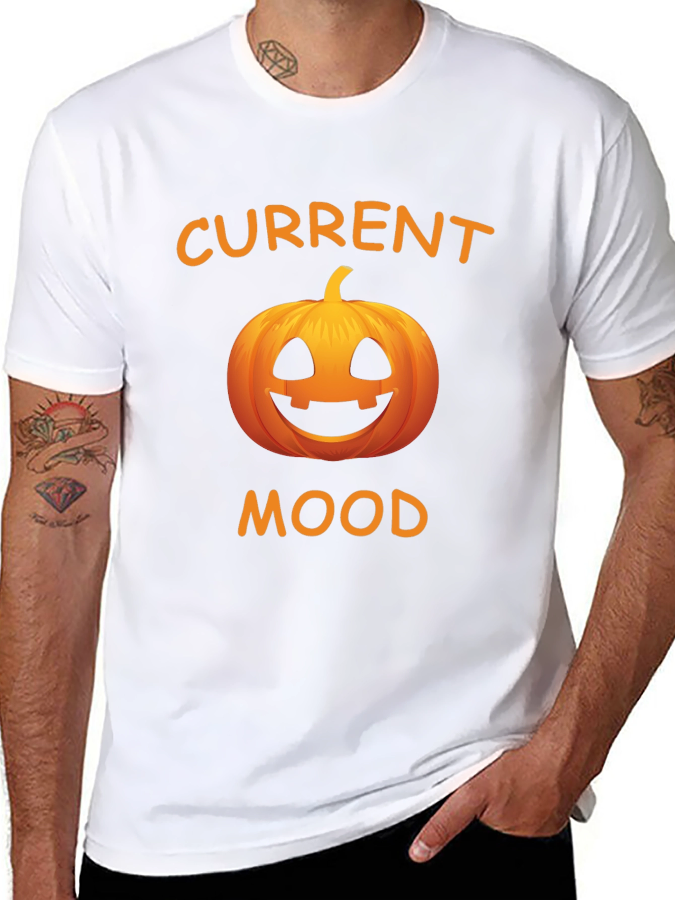 Current Mood Pumpkin Graphic T-Shirt