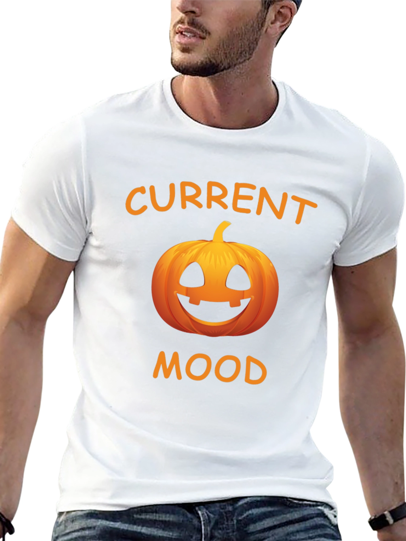 Current Mood Pumpkin Graphic T-Shirt