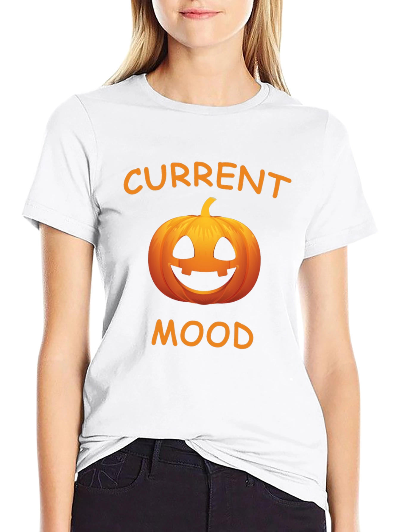 Current Mood Pumpkin Graphic T-Shirt