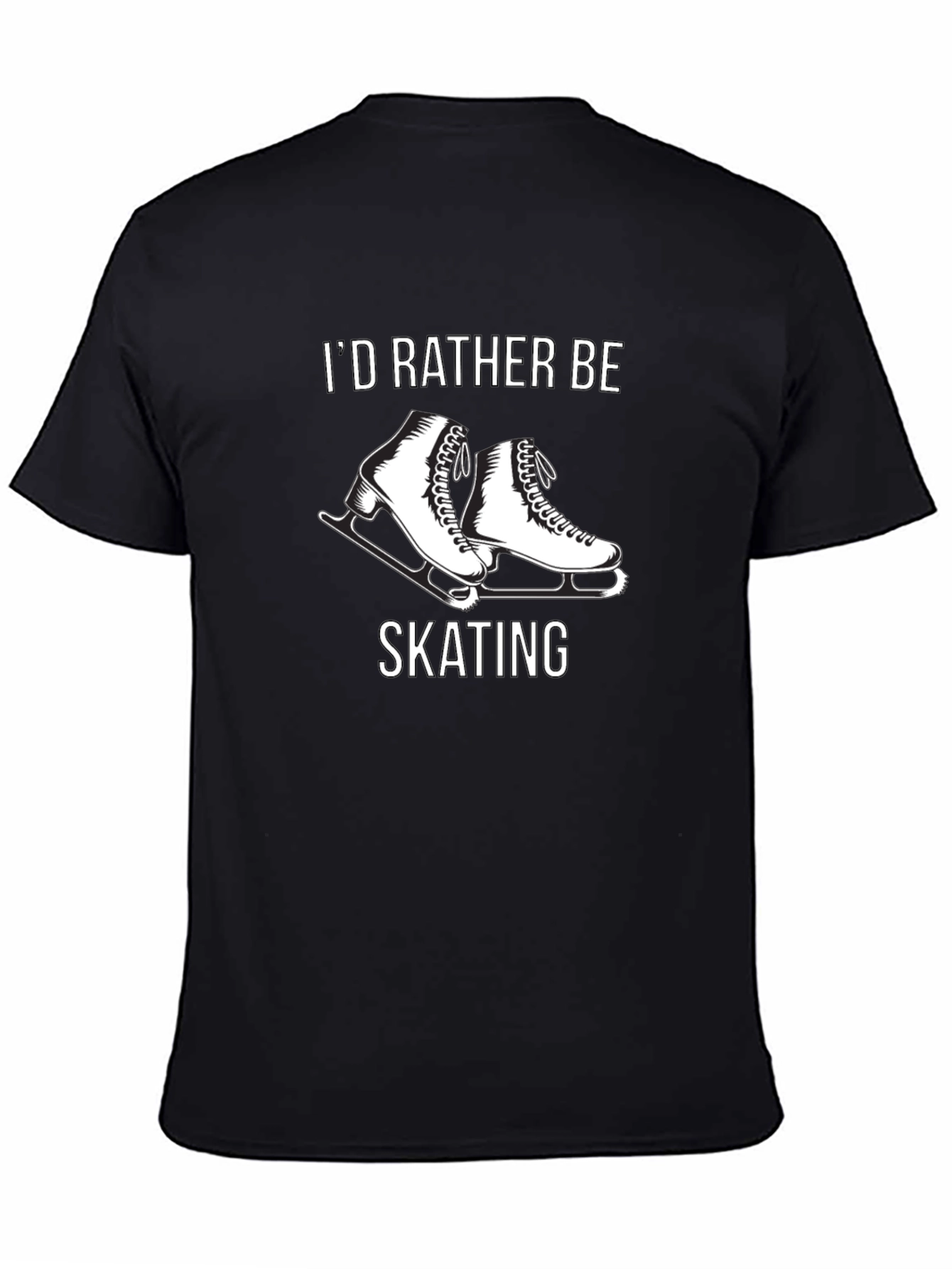 Id Rather Be Skating T-Shirt - Black