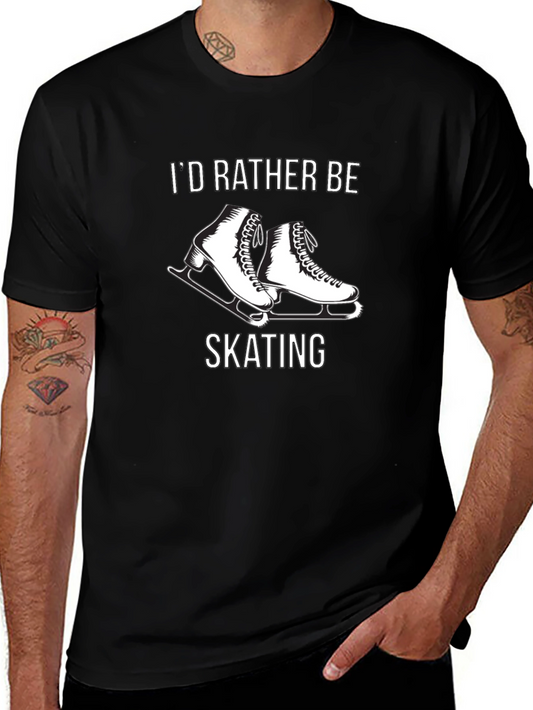 Id Rather Be Skating T-Shirt - Black