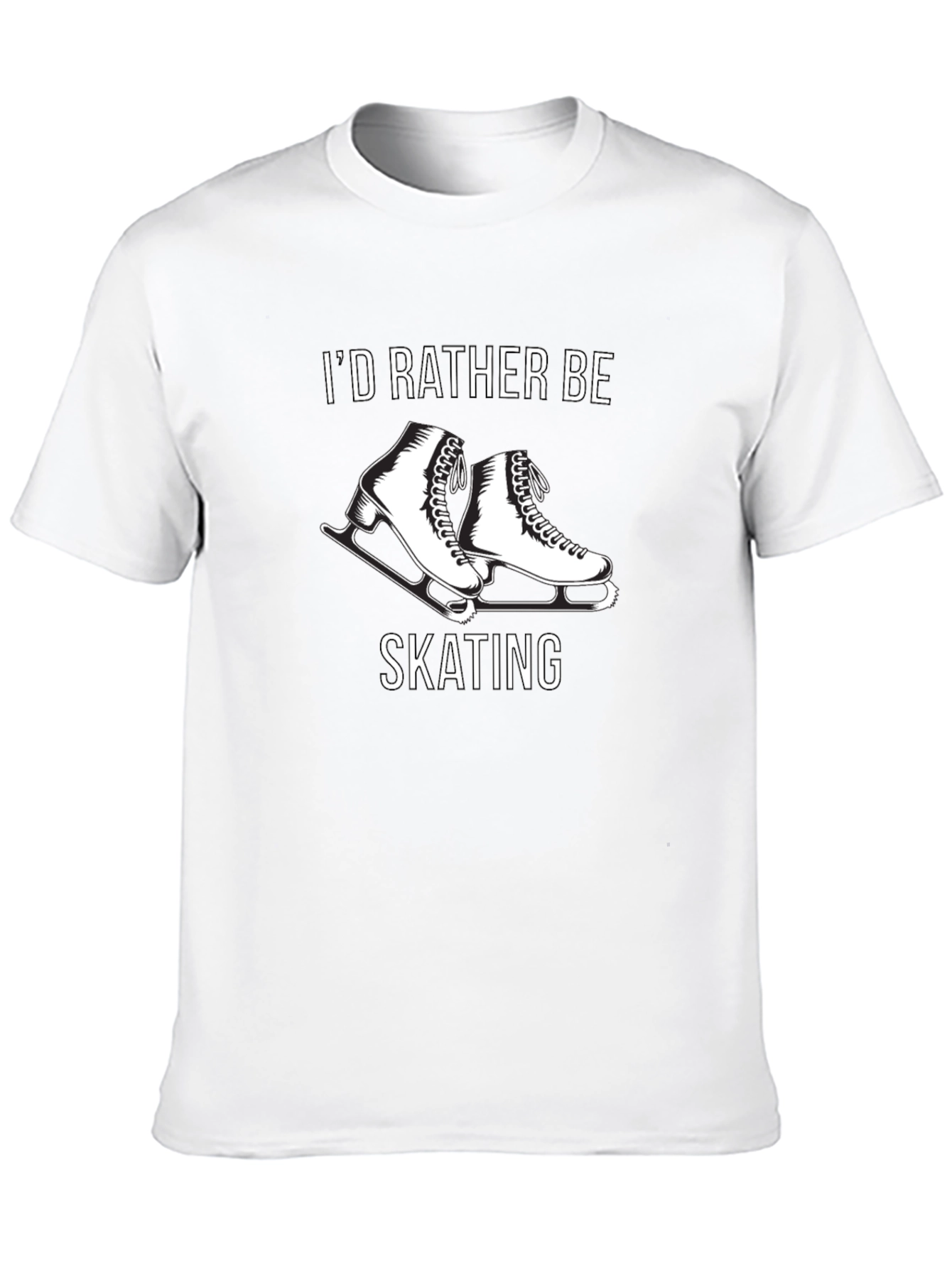 Id Rather Be Skating T-Shirt - Black