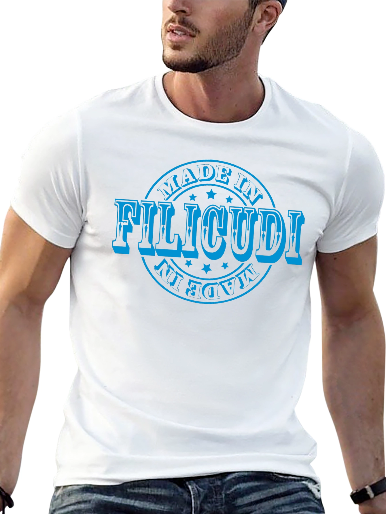 Made in Filicudi T-Shirt Black Cotton