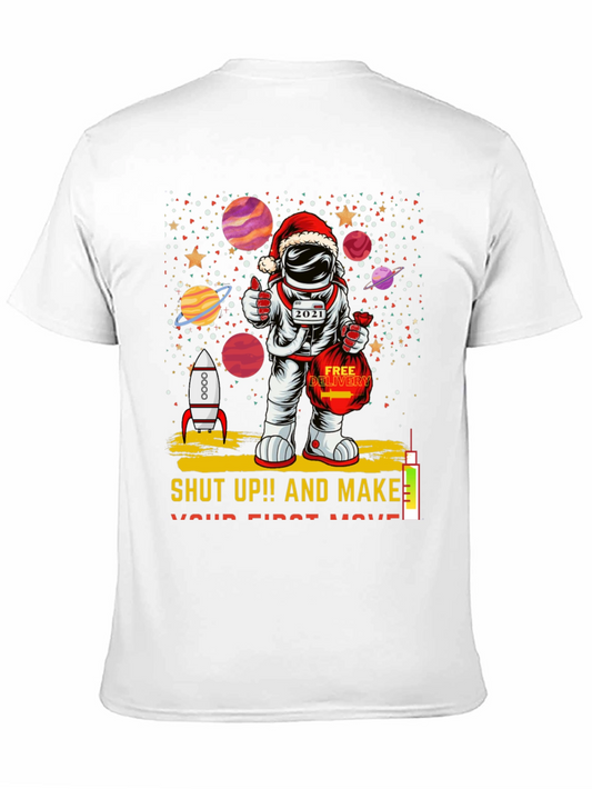 Astronaut Santa T-Shirt: Holiday Space Gift