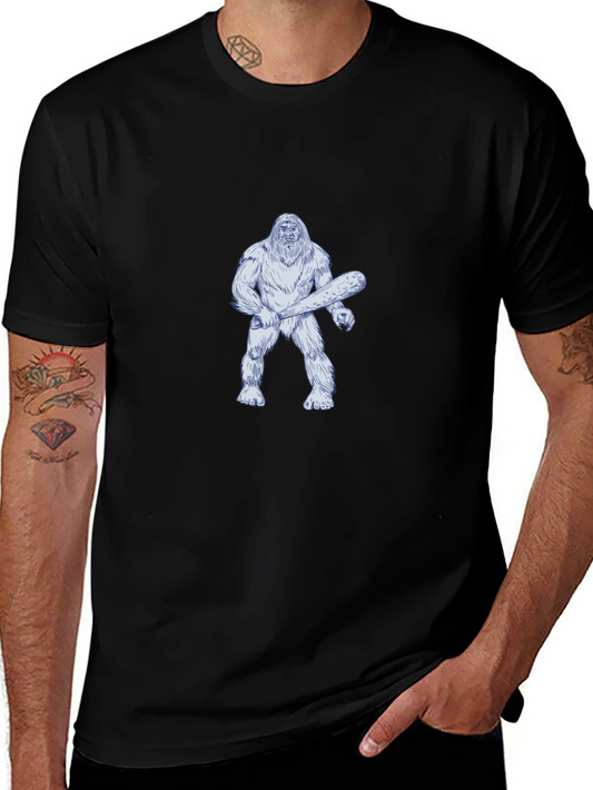 Bigfoot Club Black T-Shirt - Cryptid Humor Tee