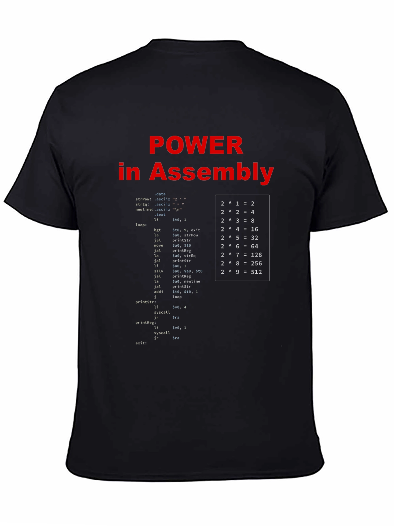 Power in Assembly Black T-Shirt