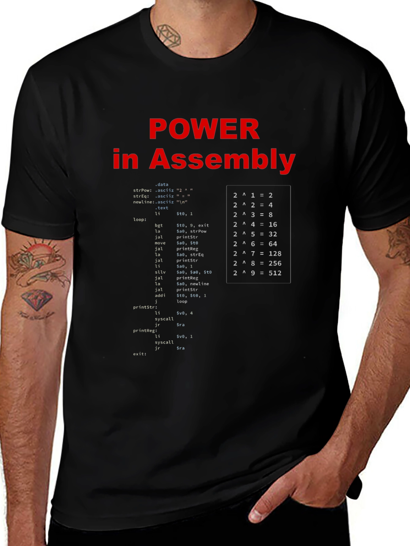 Power in Assembly Black T-Shirt