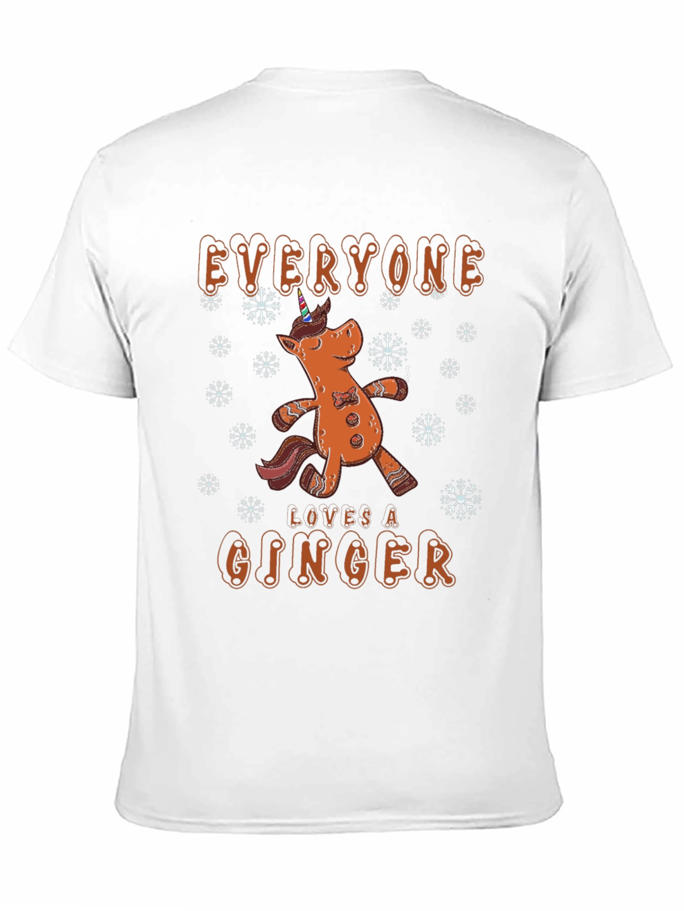 Gingerbread Unicorn Christmas T-Shirt