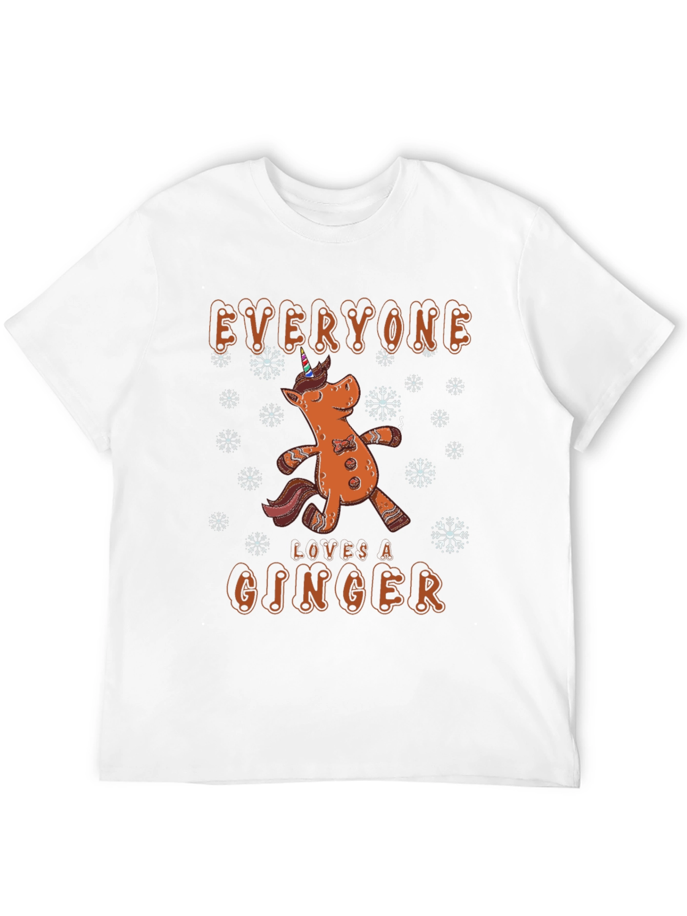 Gingerbread Unicorn Christmas T-Shirt