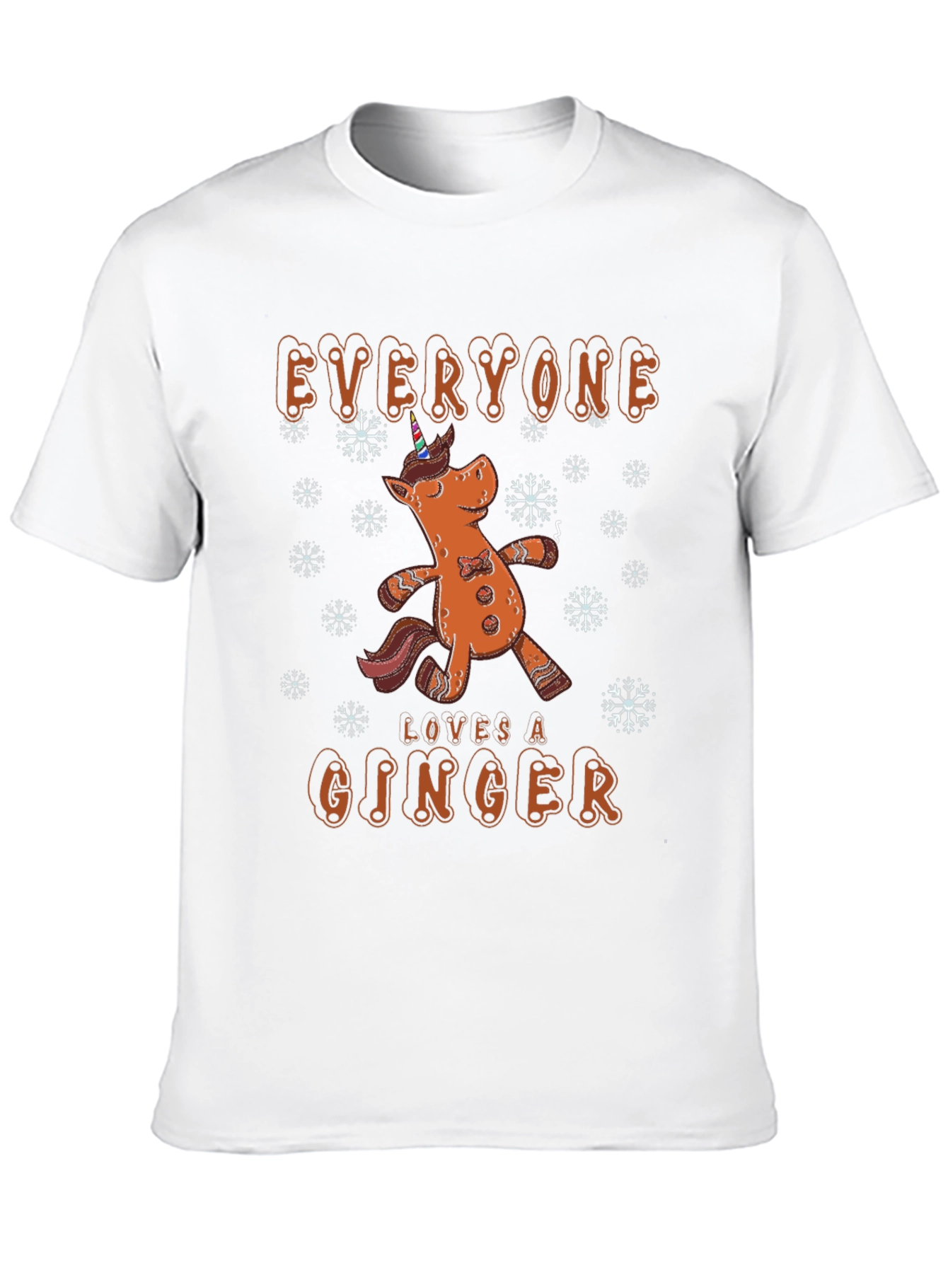 Gingerbread Unicorn Christmas T-Shirt