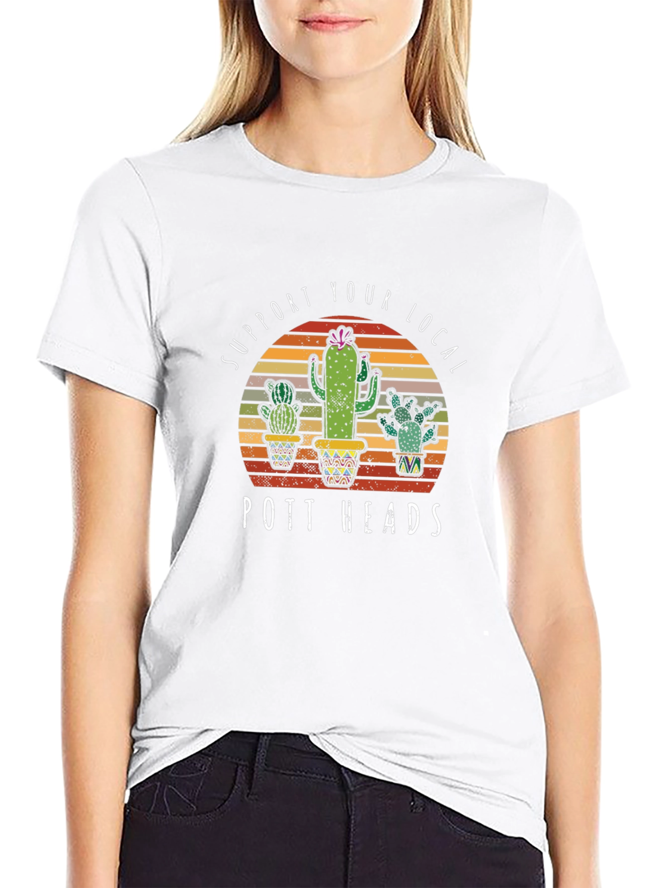 Pott Heads Cactus Graphic Tee