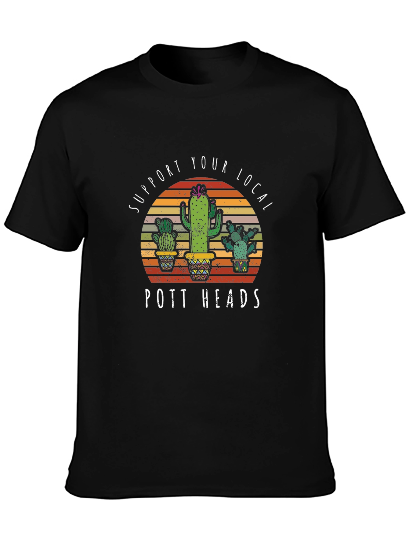 Pott Heads Cactus Graphic Tee