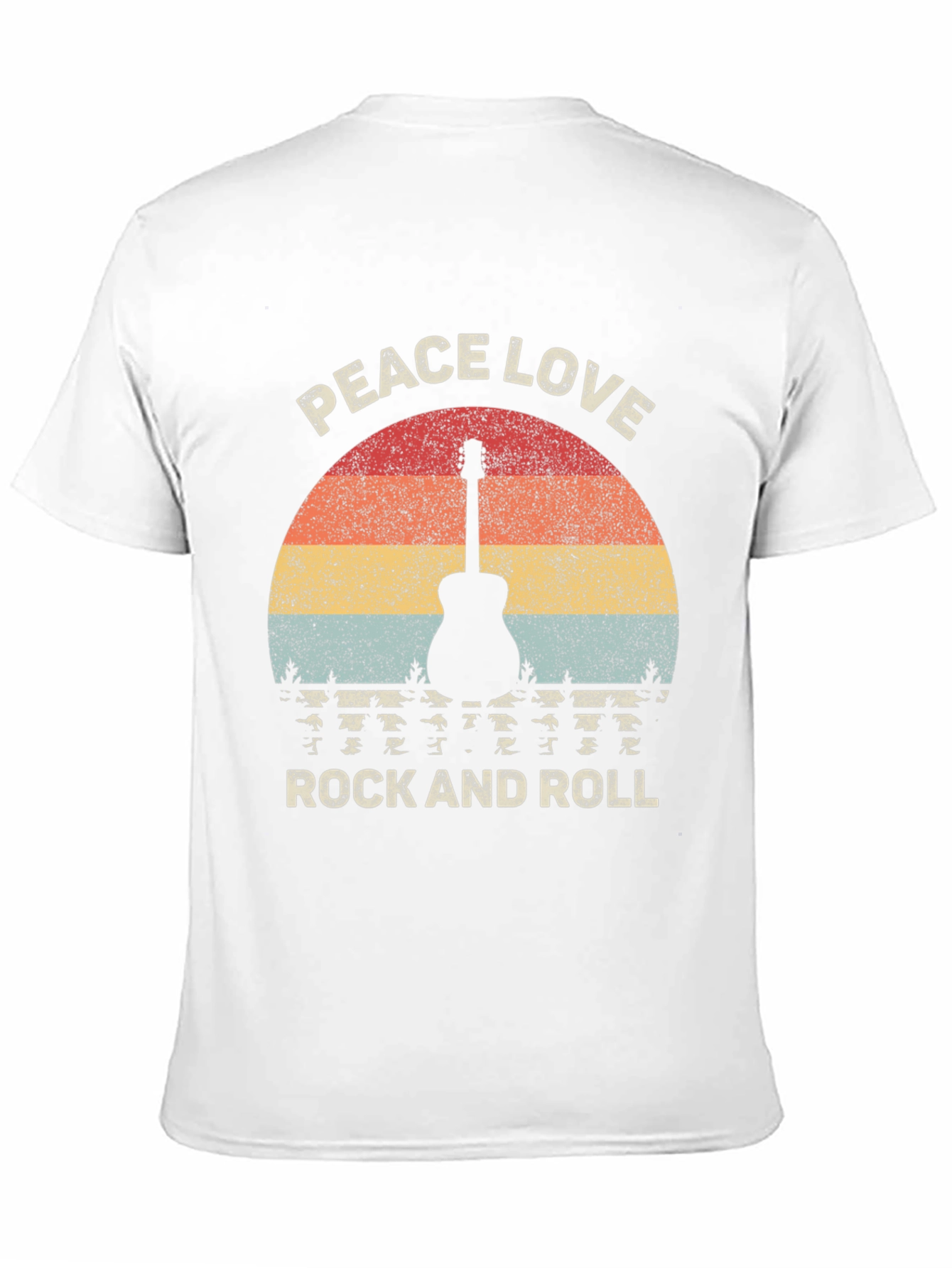 Peace Love Rock and Roll Graphic T-Shirt