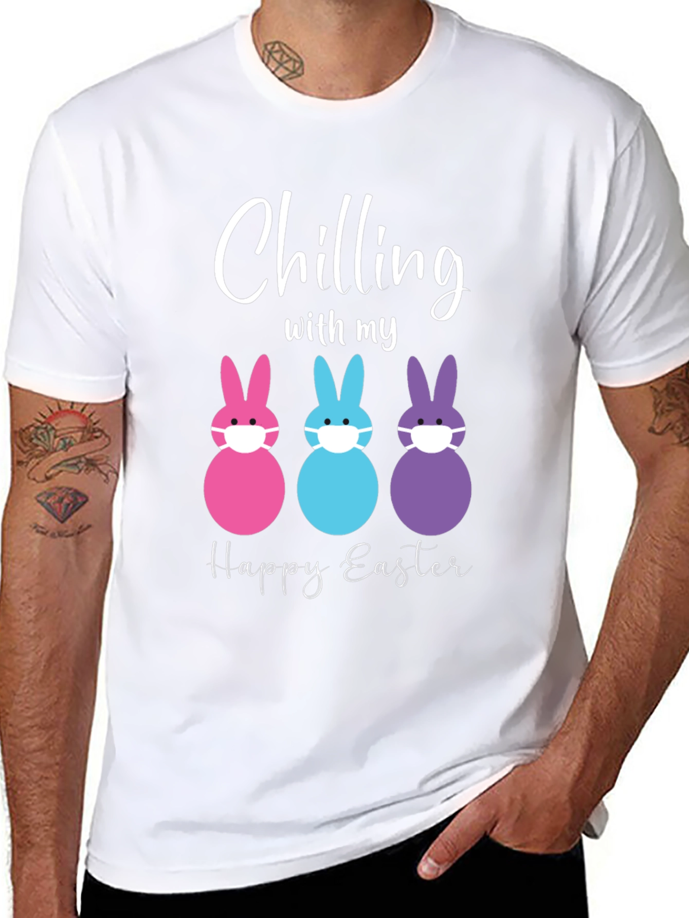 Chilling with my Happy Easter Bunny T-Shirt