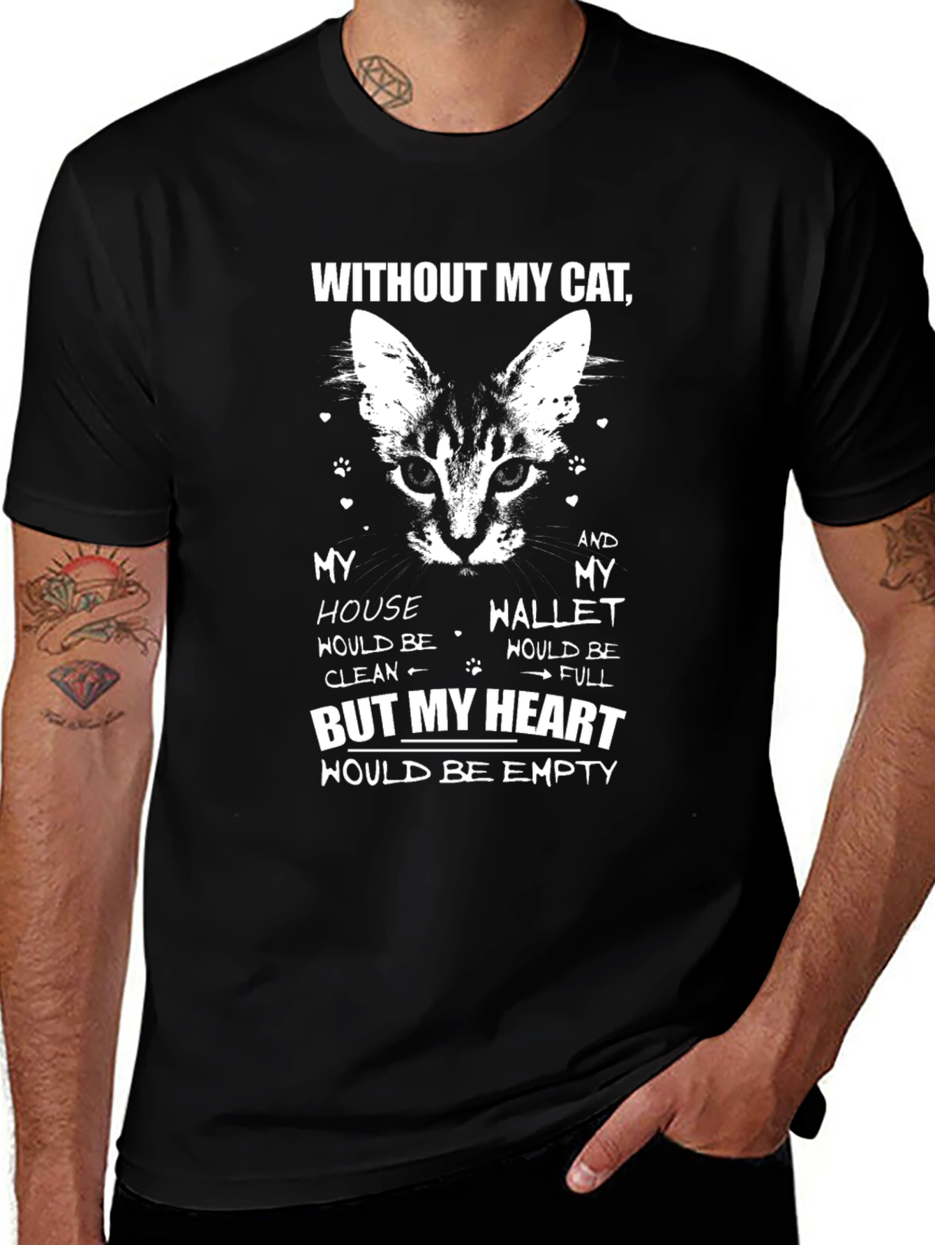 Without My Cat T-Shirt - Cat Lover Gift