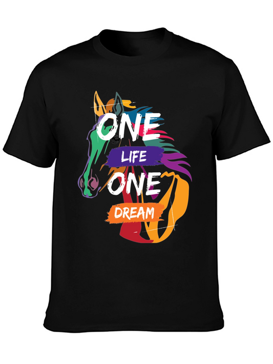 One Life One Dream Horse Graphic Tee