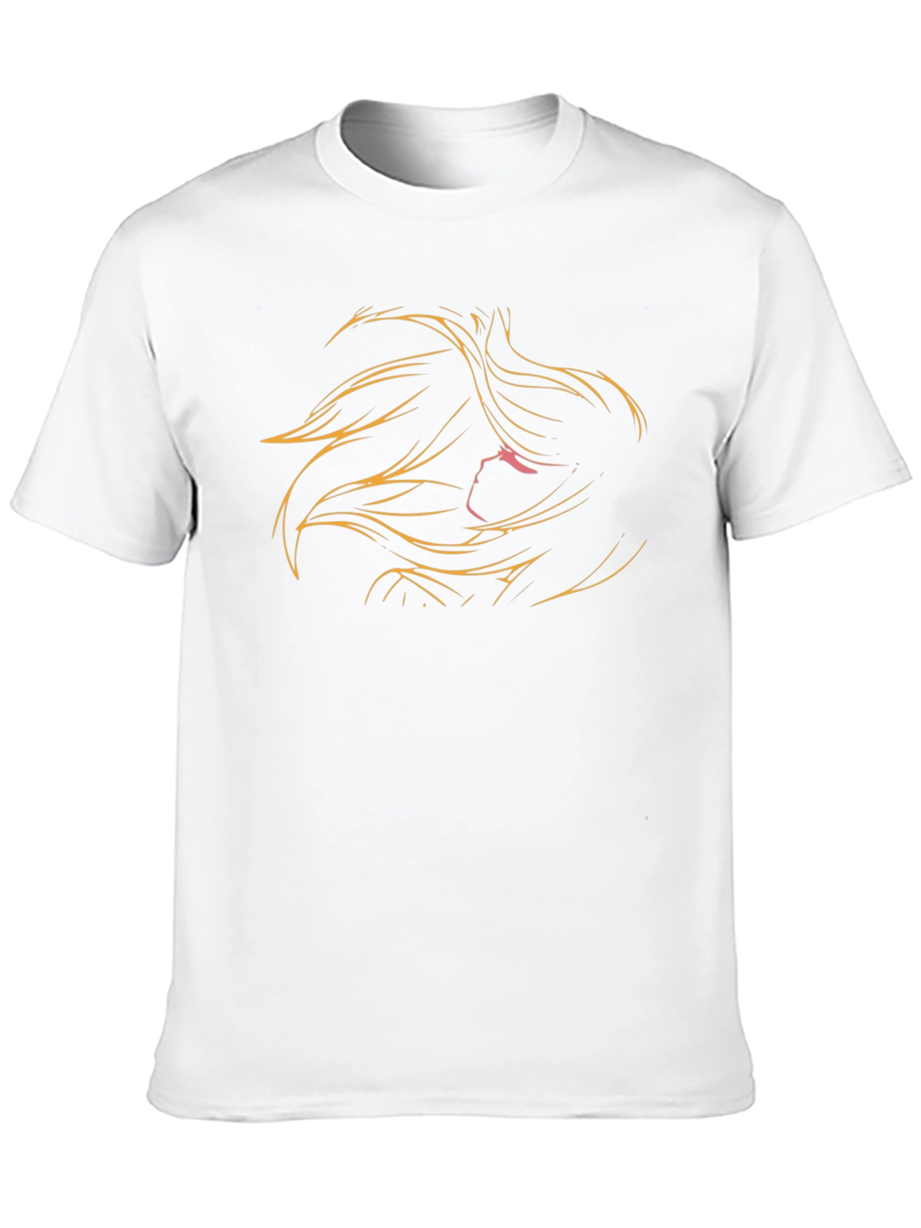 Anime Girl Graphic Tee - Stylish Black Cotton T-Shirt