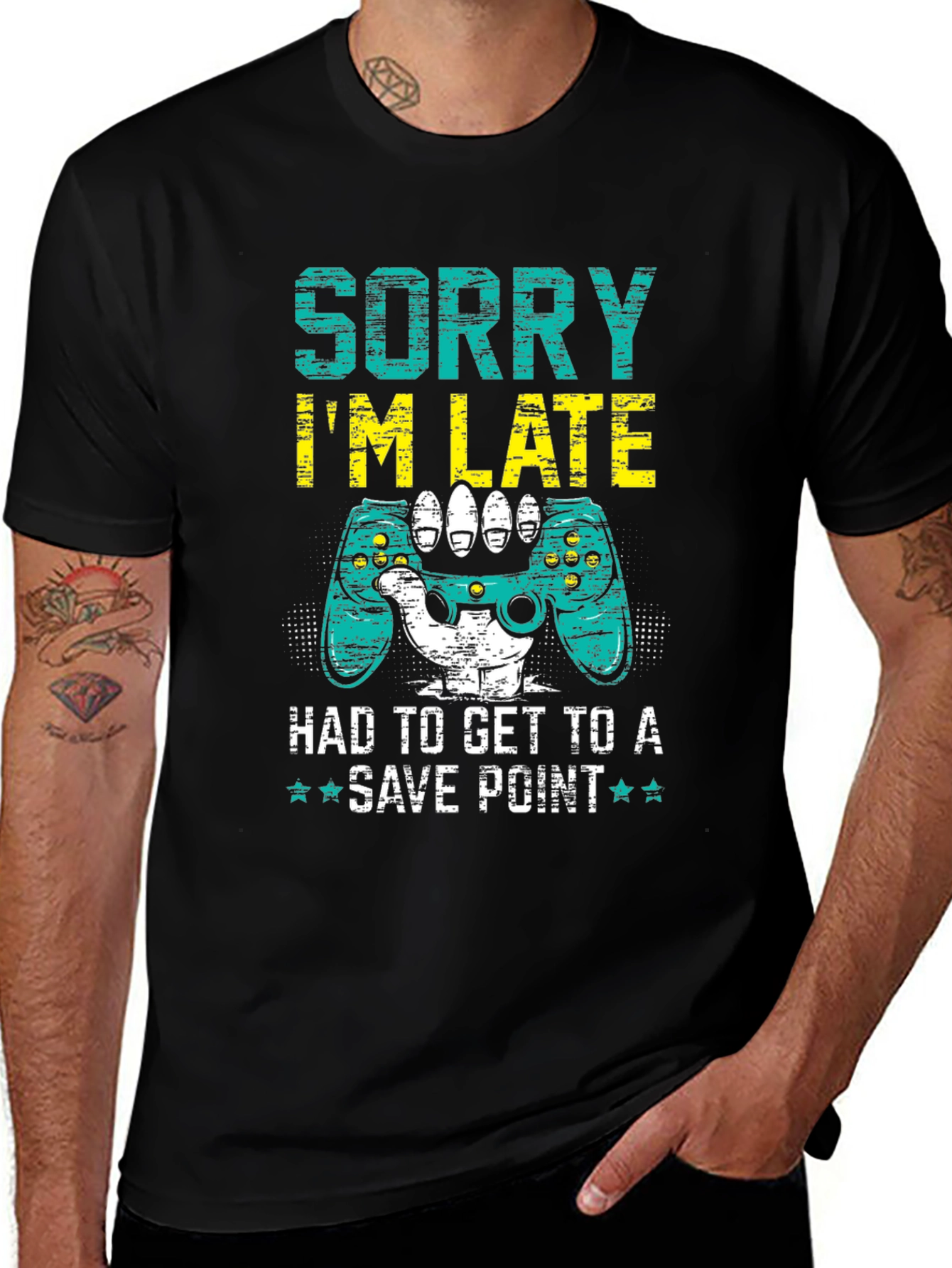 Gamer Excuse T-Shirt: Sorry Im Late!