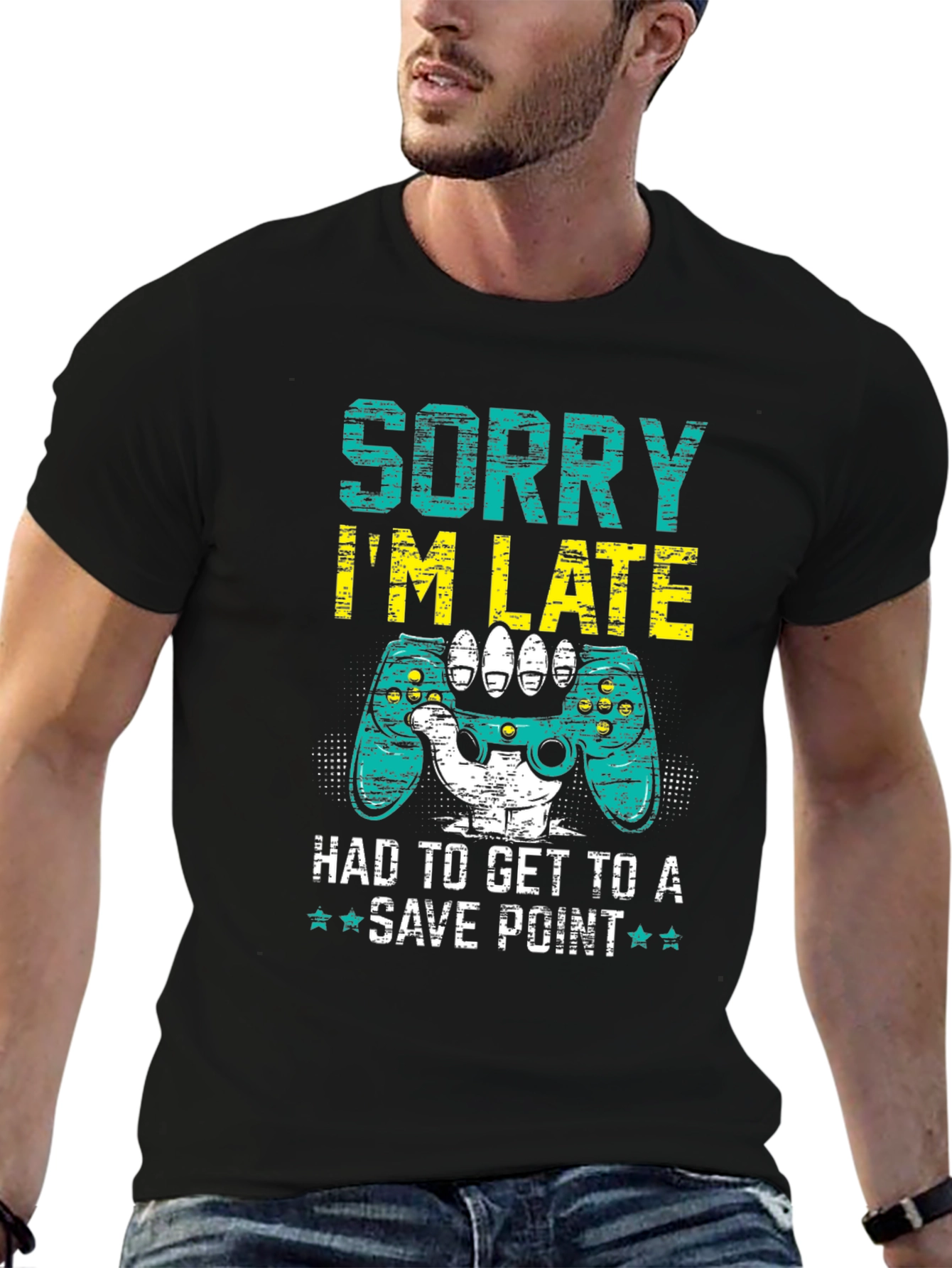 Gamer Excuse T-Shirt: Sorry Im Late!