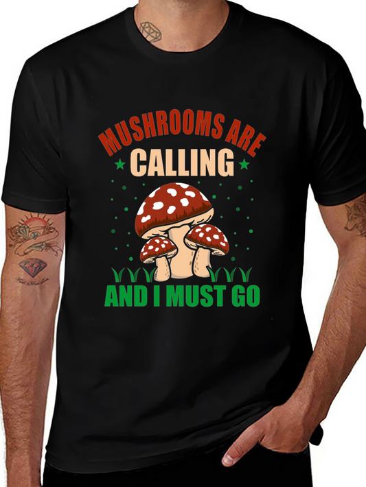 Mushroom Lovers T-Shirt: Mushrooms are Calling