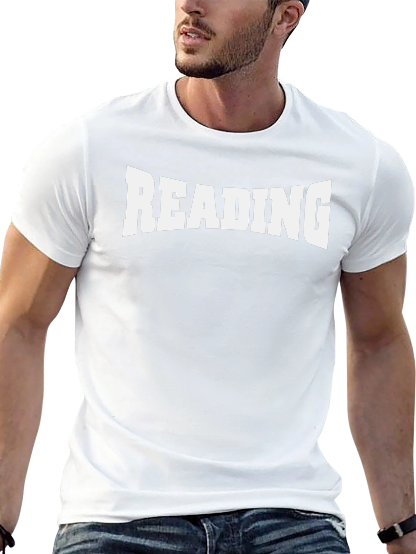 READING Graphic Tee - Black Cotton T-Shirt