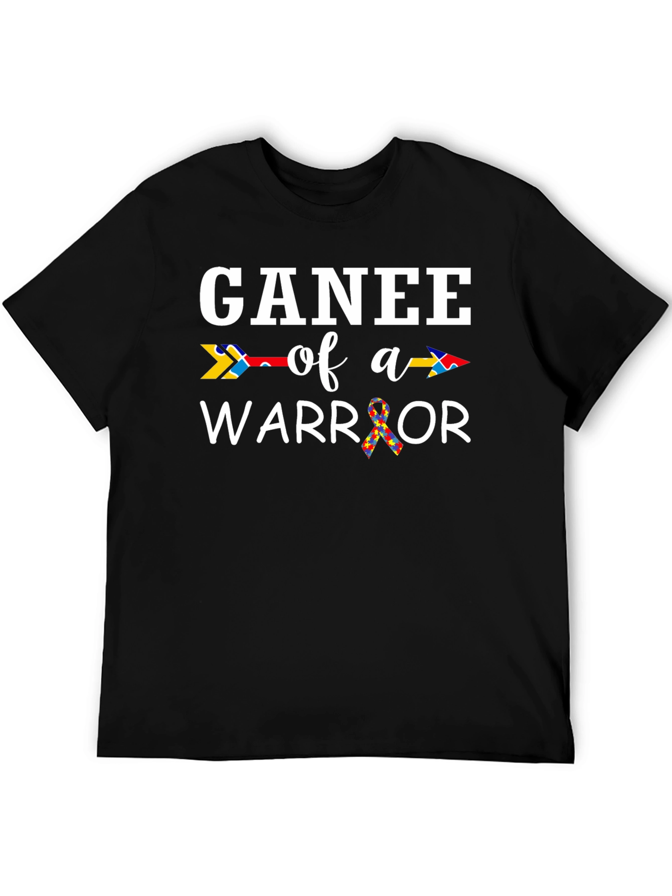 Ganee of a Warrior Autism Awareness T-Shirt