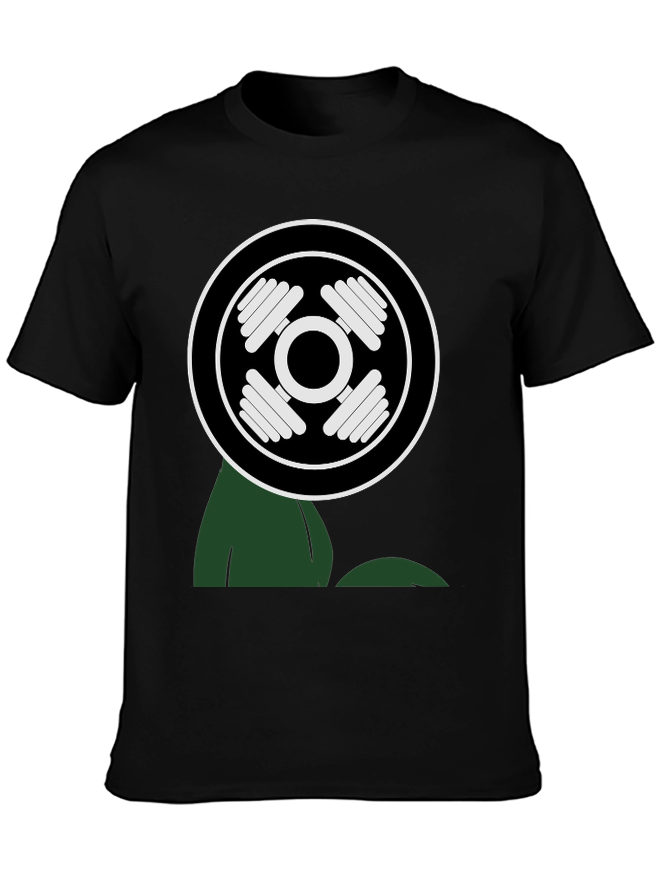Workout Power T-Shirt - Black Cotton Gym Tee