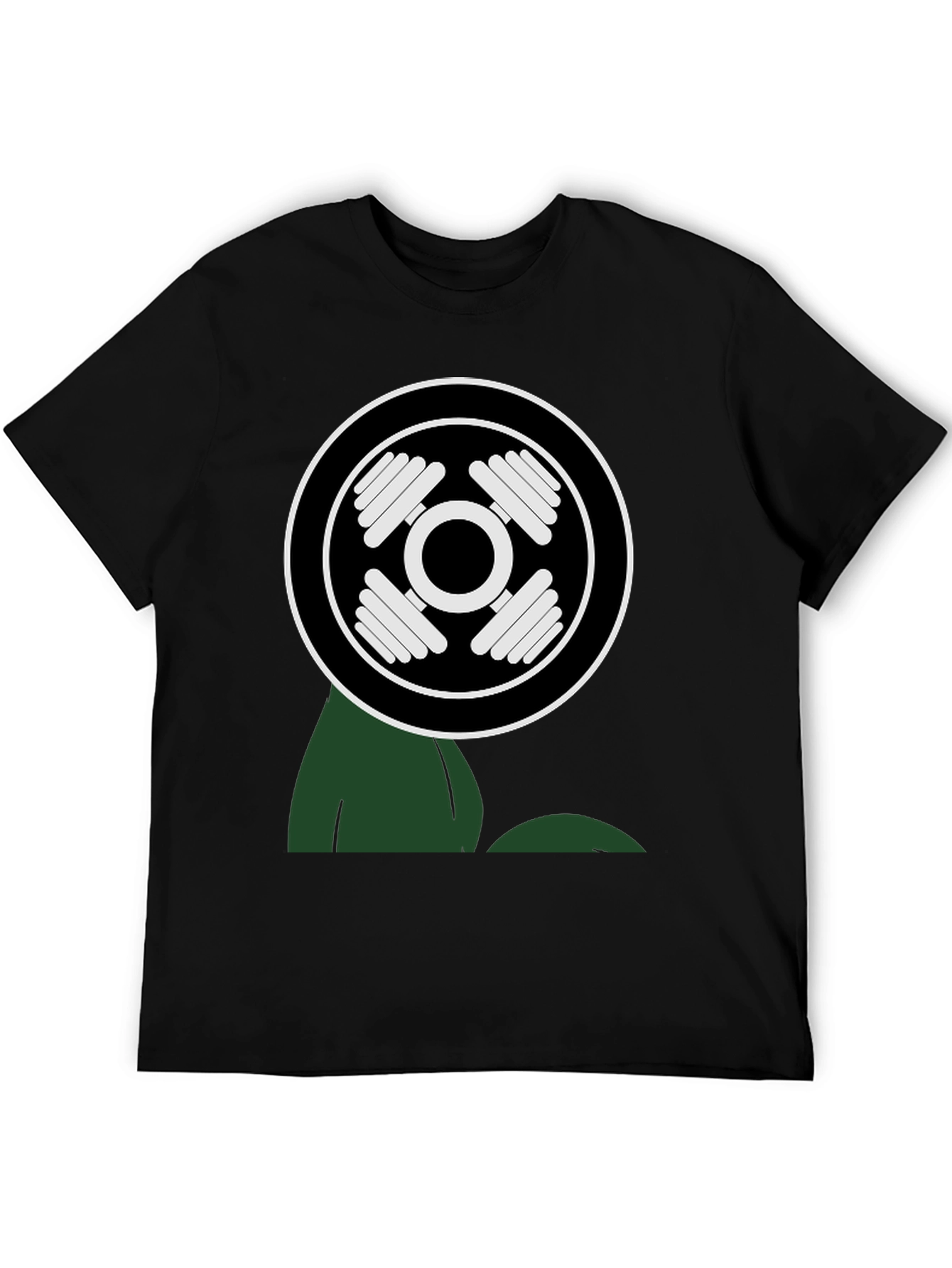 Workout Power T-Shirt - Black Cotton Gym Tee