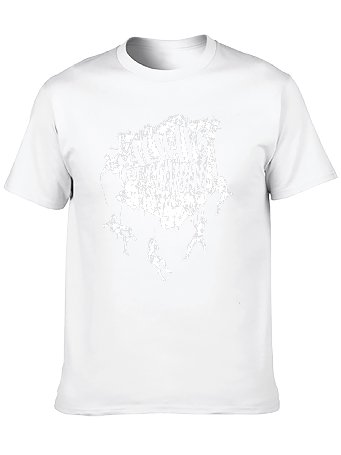 Always Be Climbing Graphic Tee - Black Cotton T-Shirt