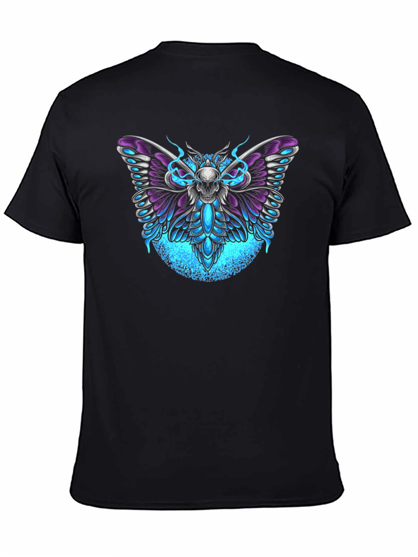 Skull Moth Graphic T-Shirt - Dark Aesthetic Tee