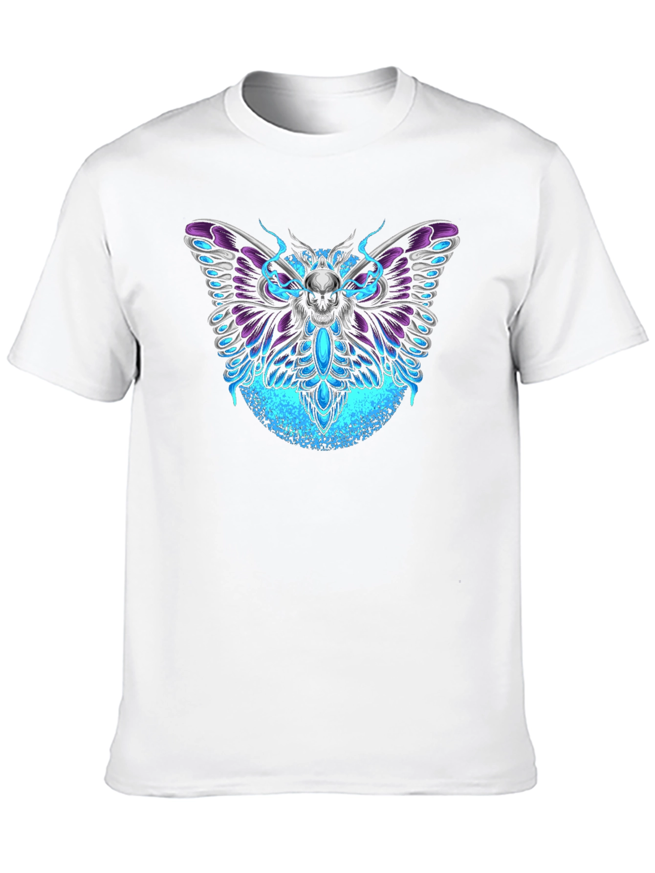 Skull Moth Graphic T-Shirt - Dark Aesthetic Tee