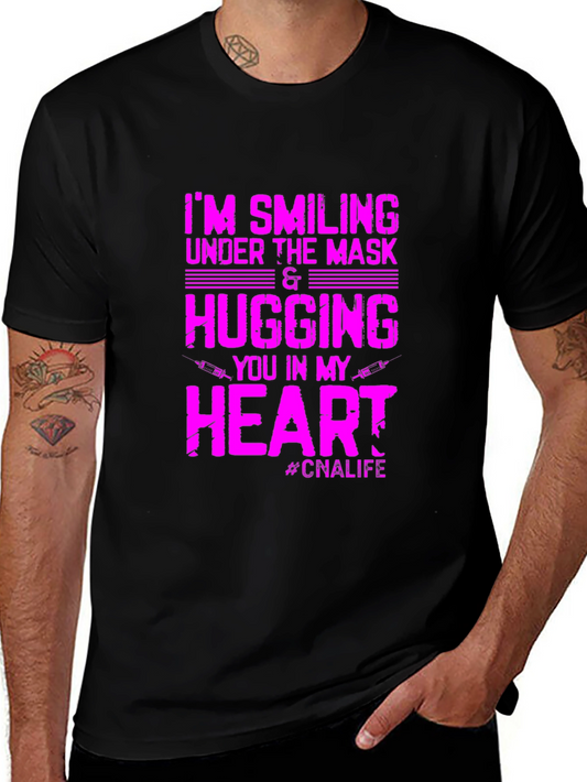Smiling Under Mask CNA Life T-Shirt