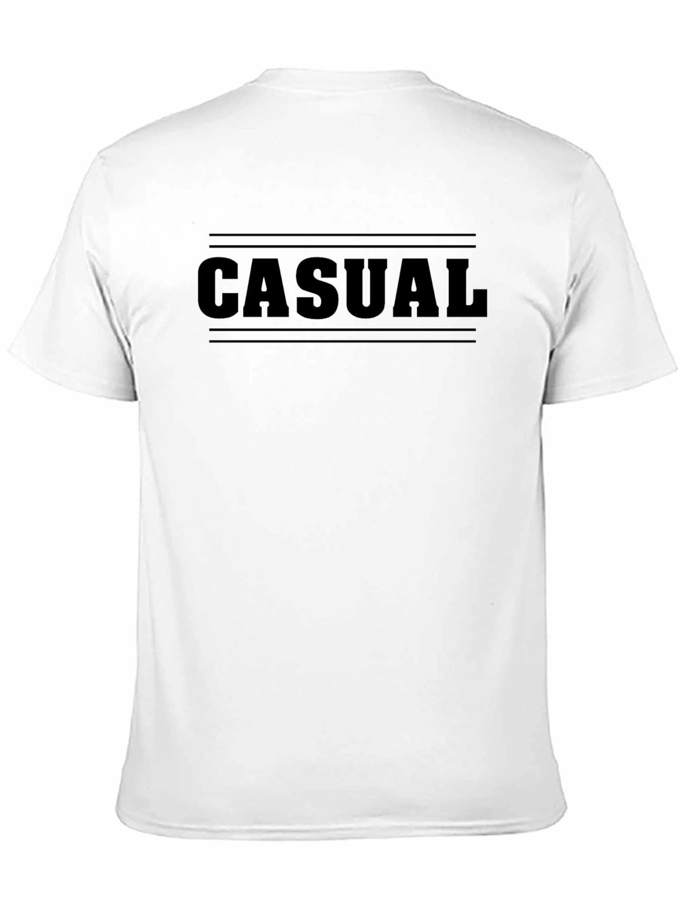 Casual Graphic Print Mens T-Shirt - Black