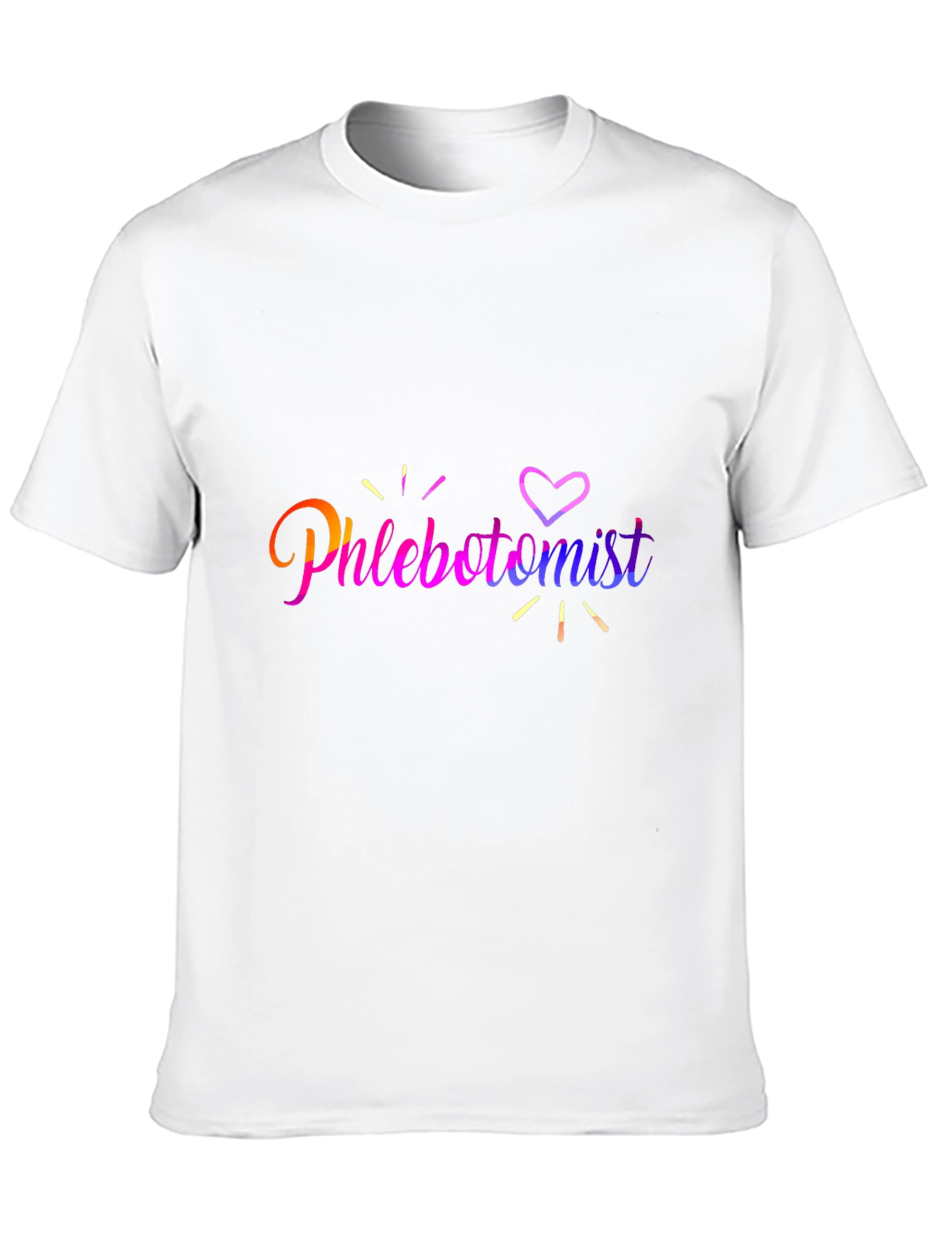 Phlebotomist Heart T-Shirt - Black