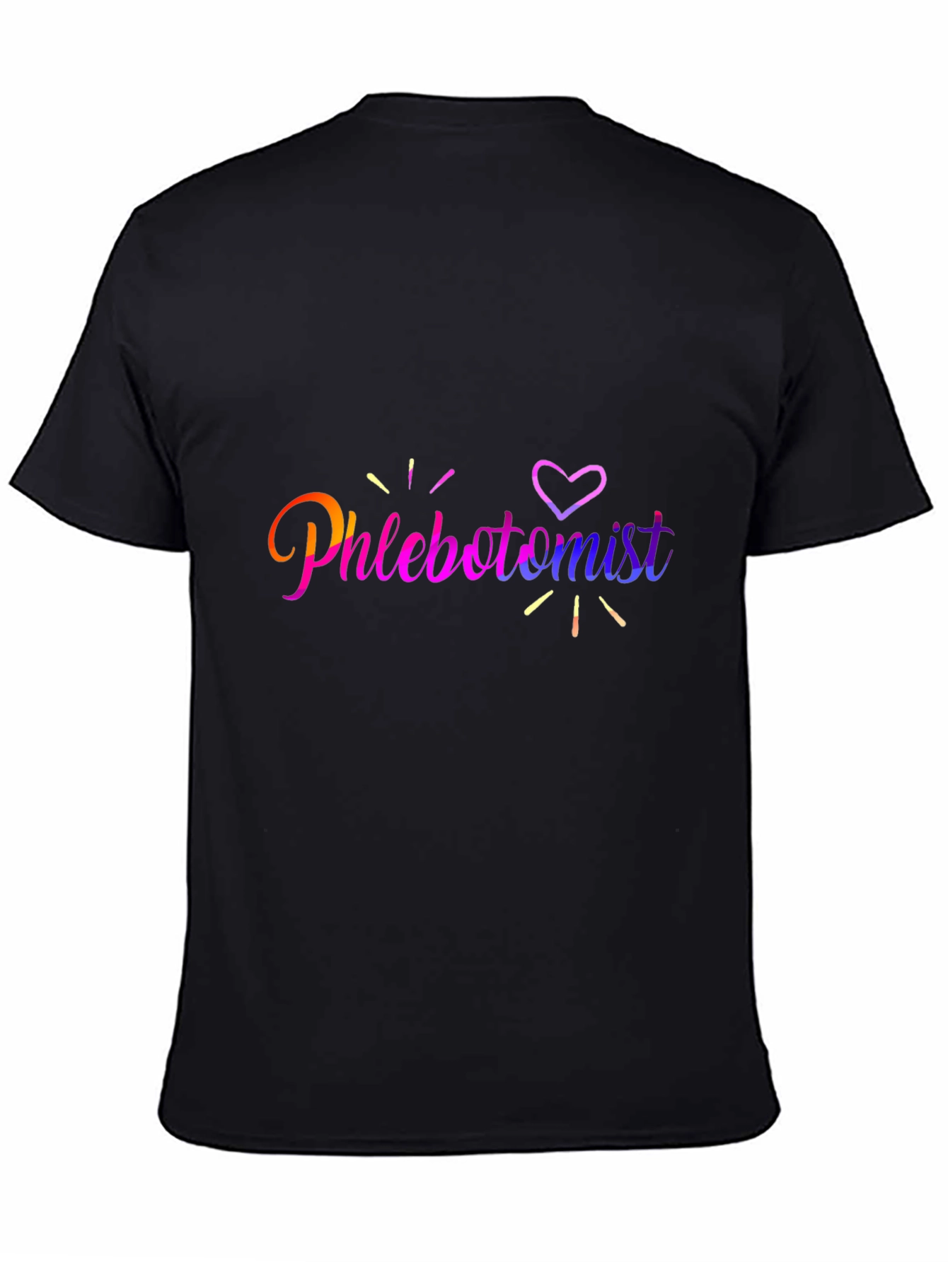 Phlebotomist Heart T-Shirt - Black