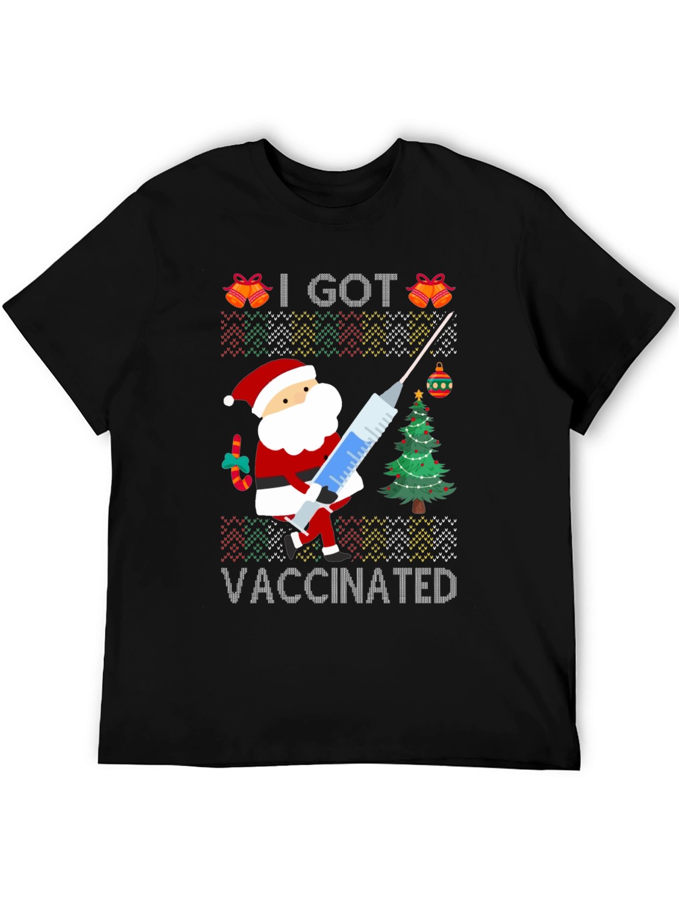 I Got Vaccinated Santa T-Shirt