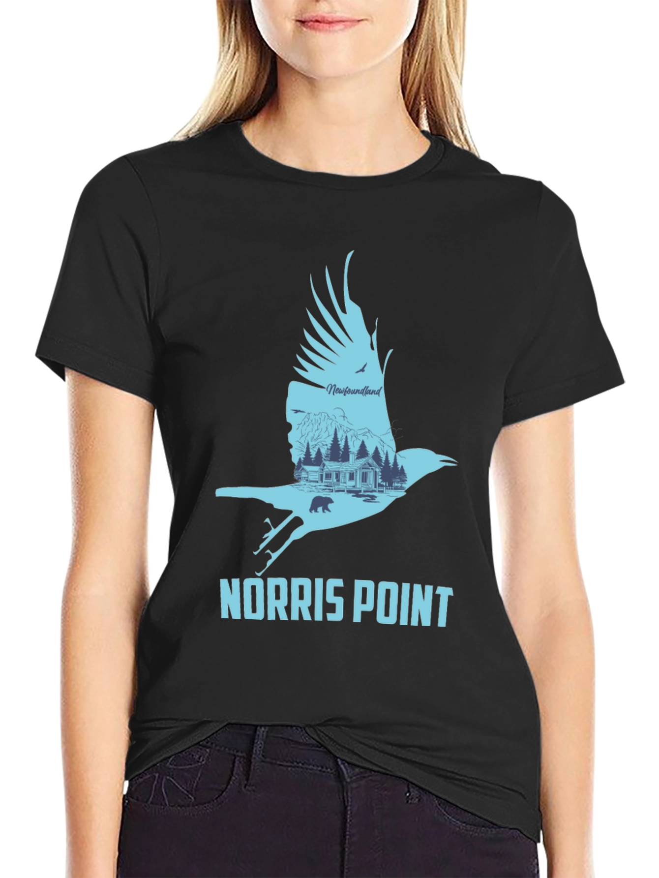 Norris Point Raven T-Shirt - Newfoundland Graphic Tee