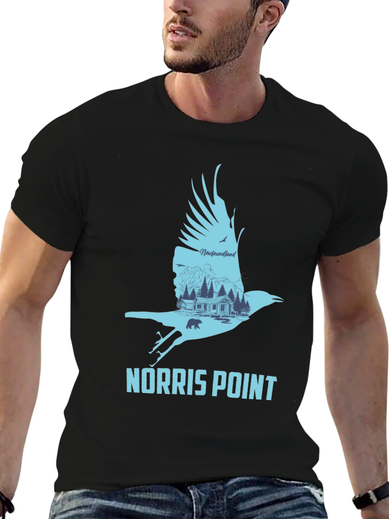 Norris Point Raven T-Shirt - Newfoundland Graphic Tee