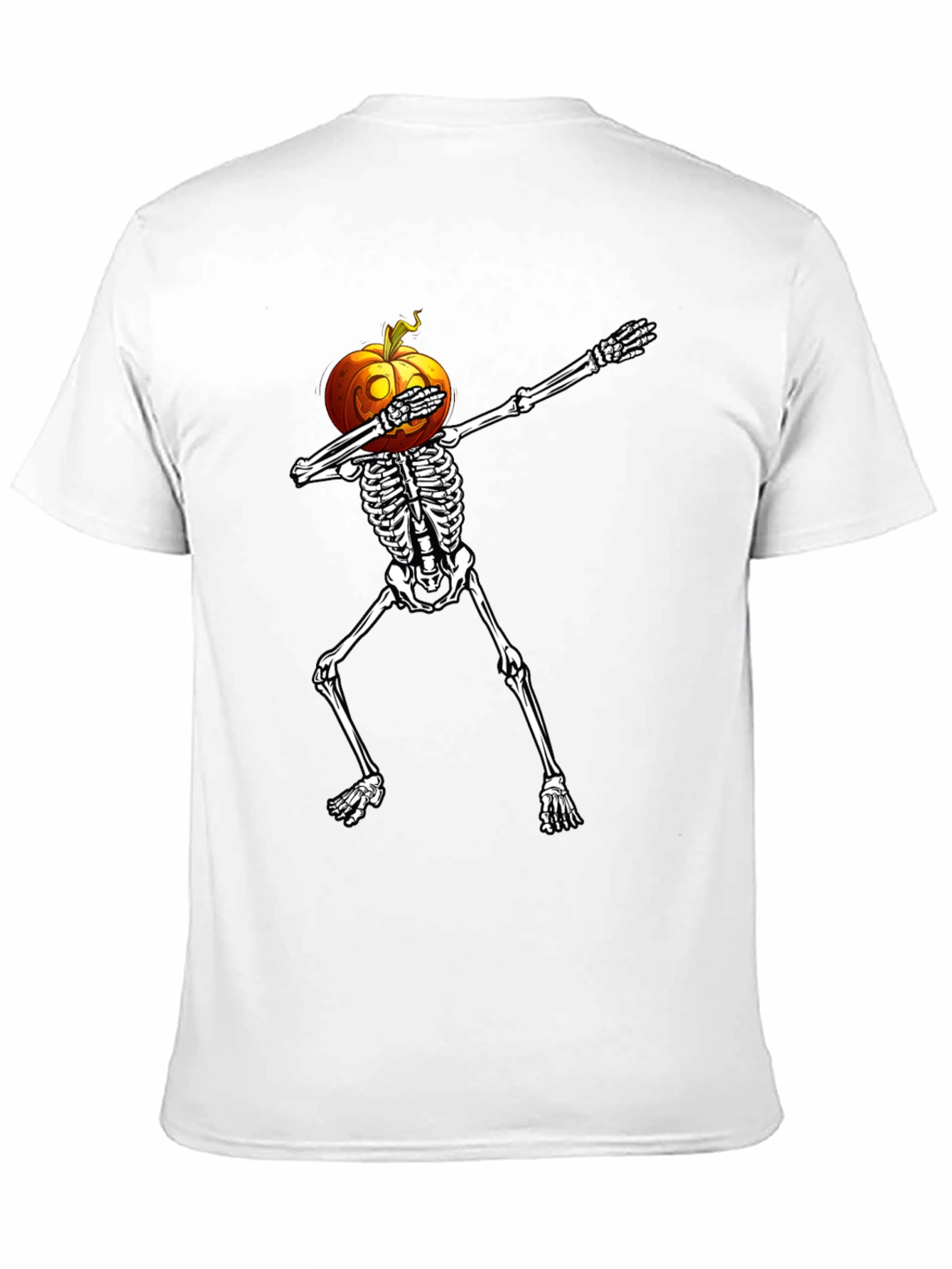 Halloween Pumpkin Skeleton Dab T-Shirt