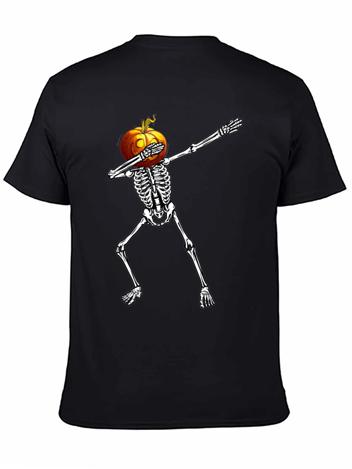 Halloween Pumpkin Skeleton Dab T-Shirt